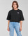 Textiel Dames T-shirts korte mouwen Converse CHUCK INSPIRED HYBRID FLOWER OVERSIZED CROPPED TEE Zwart