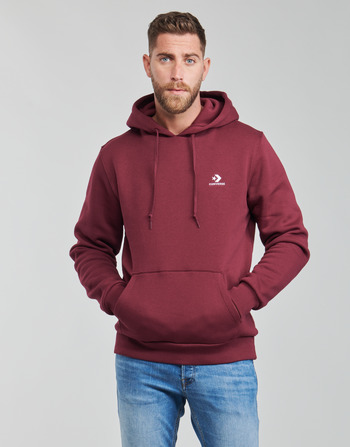 Textiel Heren Sweaters / Sweatshirts Converse EMBROIDERED STAR CHEVRON PULLOVER HOODIE BB Bordeaux