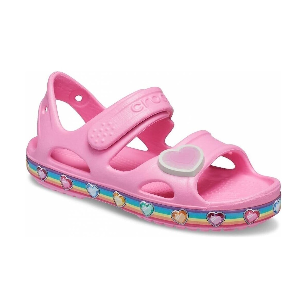 Schoenen Kinderen Sandalen / Open schoenen Crocs Fun Lab Rainbow Sandal Kids Roze