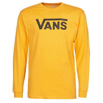 Textiel Heren T-shirts met lange mouwen Vans VANS CLASSIC LS Geel / Zwart