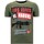 Textiel Heren T-shirts korte mouwen Lf Rhinestone Los Jefes De Narcos Groen