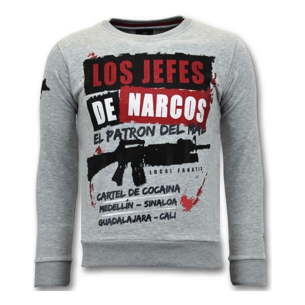 Textiel Heren Sweaters / Sweatshirts Lf Los Jefes De Narcos Grijs