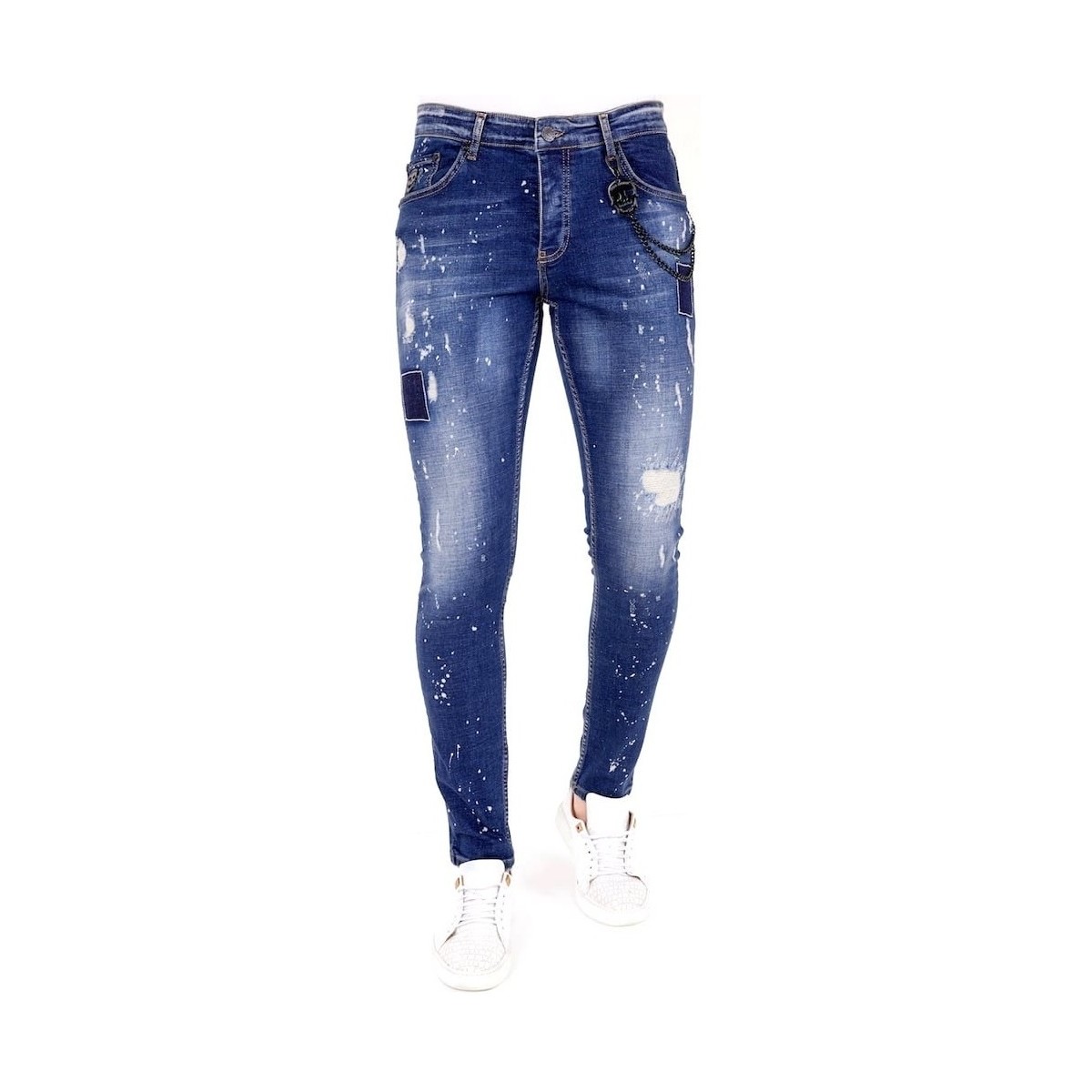 Textiel Heren Skinny jeans Lf Jeans Verfspetters Blauw