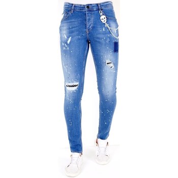 Textiel Heren Skinny jeans Lf Jeans Verfspatten Blauw