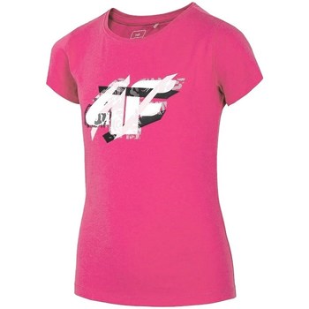 Textiel Meisjes T-shirts korte mouwen 4F JTSD002 Roze