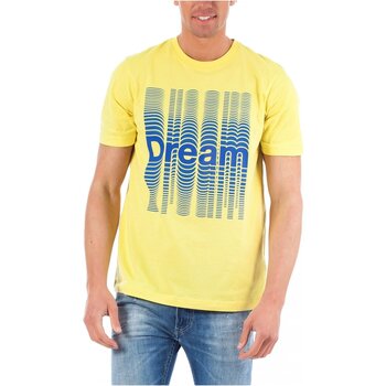 Textiel Heren T-shirts korte mouwen Diesel T-JUST-SE Geel