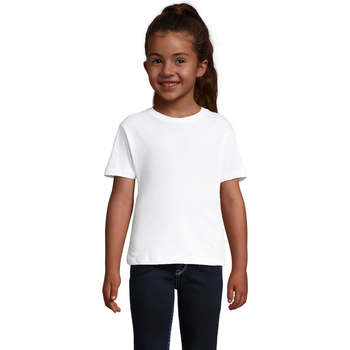 Textiel Meisjes T-shirts korte mouwen Sols CHERRY Blanco Wit