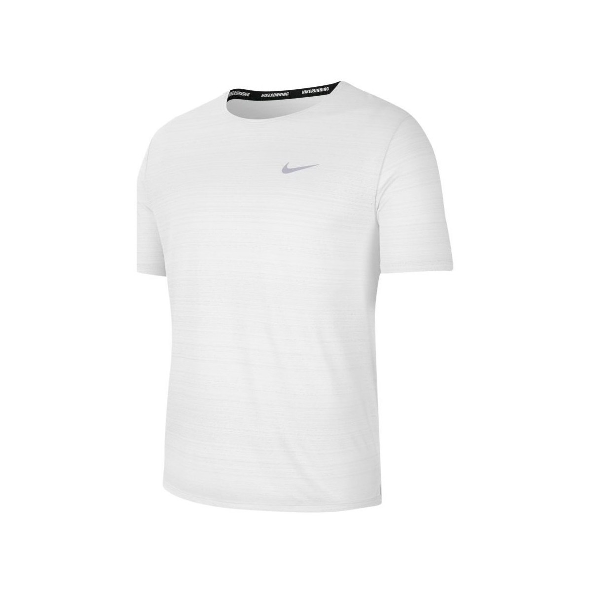 Textiel Heren T-shirts korte mouwen Nike Drifit Miler Wit