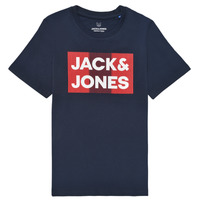 Textiel Jongens T-shirts korte mouwen Jack & Jones JJECORP LOGO TEE SS Marine