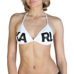 Textiel Dames Bikinibroekjes- en tops Karl Lagerfeld - kl21wtp05 Wit
