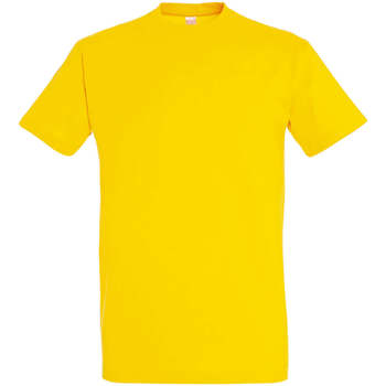 Textiel Dames T-shirts korte mouwen Sols IMPERIAL camiseta color Amarillo Geel