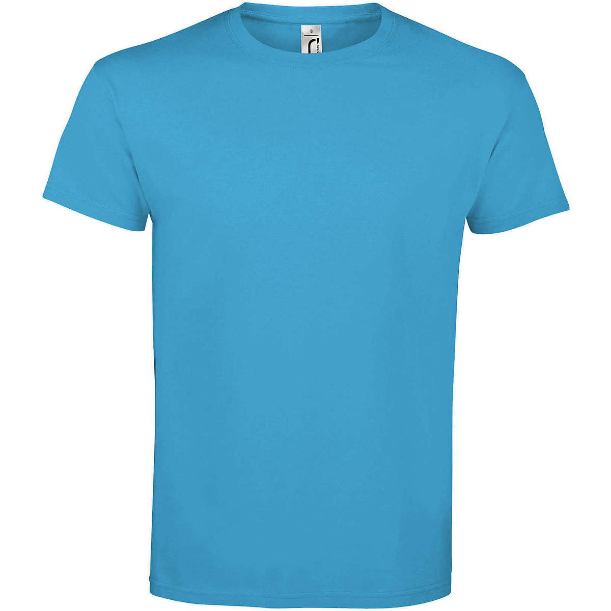 Textiel Dames T-shirts korte mouwen Sols IMPERIAL camiseta color Aqua Blauw
