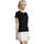 Textiel Dames T-shirts korte mouwen Sols Camiseta IMPERIAL FIT color Negro Zwart