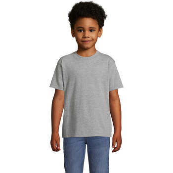 Textiel Kinderen T-shirts korte mouwen Sols Camista infantil color Gris Grijs
