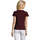 Textiel Dames T-shirts korte mouwen Sols Camiseta IMPERIAL FIT color Borgoña Bordeaux