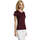 Textiel Dames T-shirts korte mouwen Sols Camiseta IMPERIAL FIT color Borgoña Bordeaux