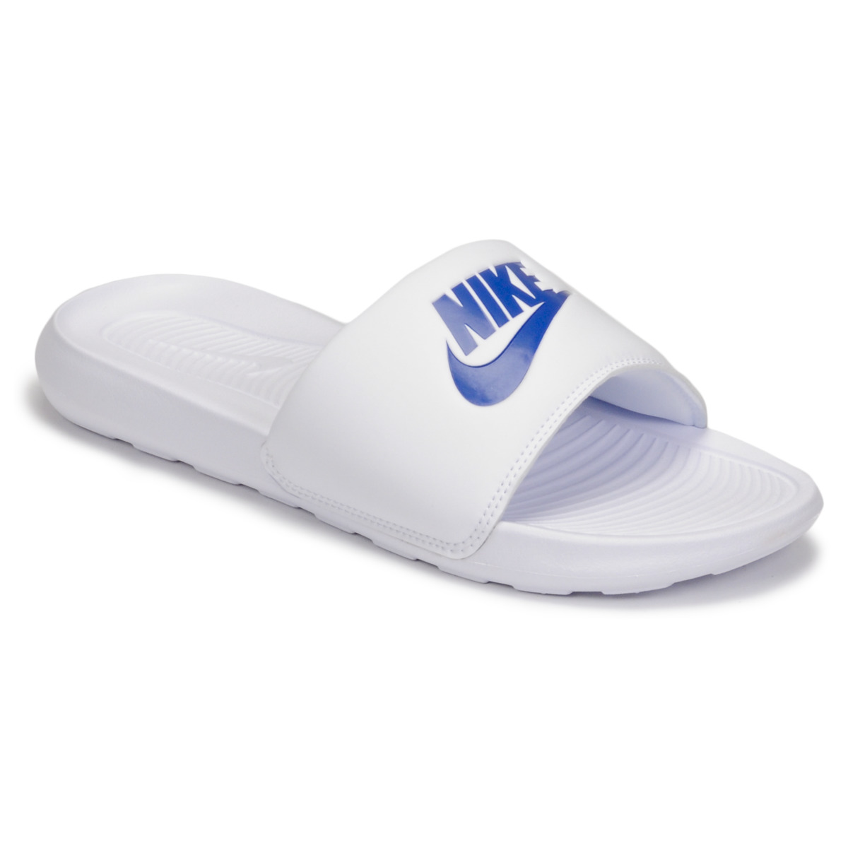 Schoenen Heren Slippers Nike NIKE VICTORI ONE SLIDE Wit / Blauw