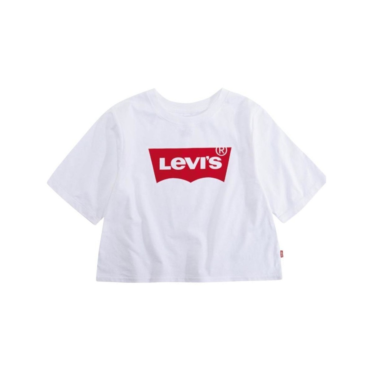 Textiel Meisjes T-shirts korte mouwen Levi's  Wit