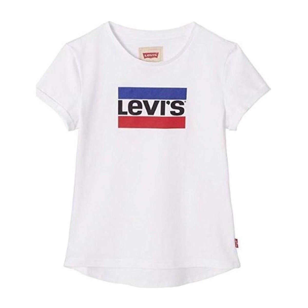 Textiel Meisjes T-shirts korte mouwen Levi's  Wit