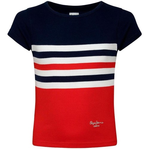 Textiel Meisjes T-shirts korte mouwen Pepe jeans  Multicolour