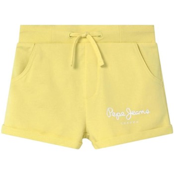 Textiel Meisjes Korte broeken / Bermuda's Pepe jeans  Geel