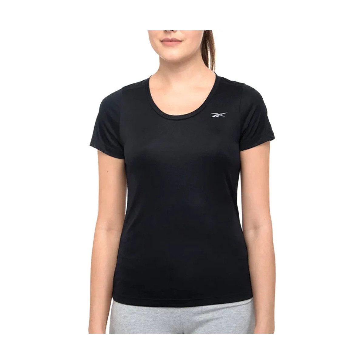 Textiel Dames T-shirts & Polo’s Reebok Sport  Zwart