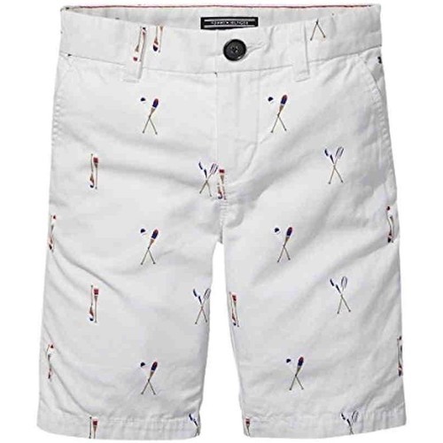 Textiel Jongens Korte broeken / Bermuda's Tommy Hilfiger  Wit