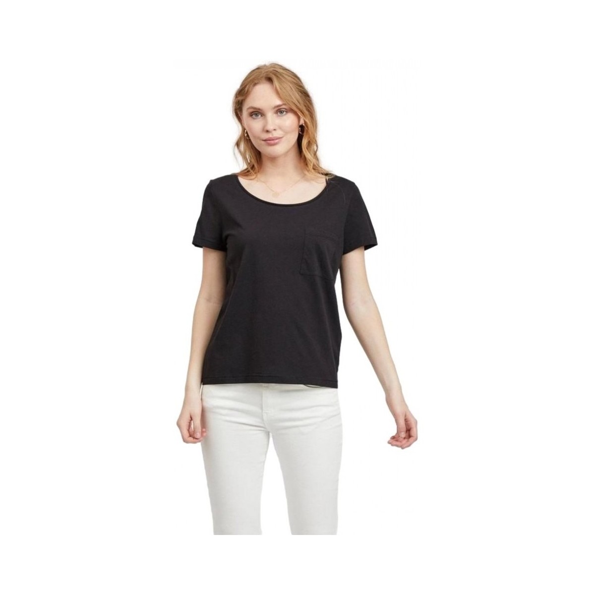 Textiel Dames Sweaters / Sweatshirts Vila Susette T-Shirt - Black Zwart