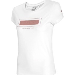 Textiel Dames T-shirts korte mouwen 4F TSD034 Blanc