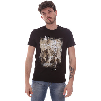 Textiel Heren T-shirts korte mouwen Gaudi 111GU64091 Zwart