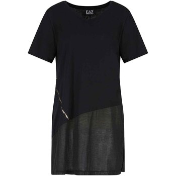 Textiel Dames T-shirts & Polo’s Ea7 Emporio Armani 3KTT36 TJ4PZ Zwart