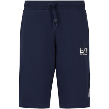 Textiel Heren Korte broeken / Bermuda's Ea7 Emporio Armani 3KPS67 PJ05Z Blauw