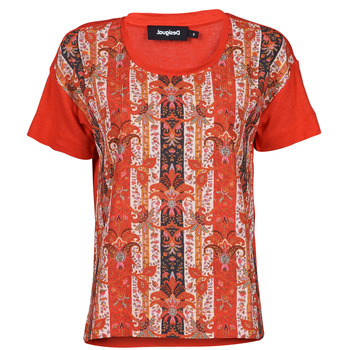 Textiel Dames T-shirts korte mouwen Desigual LOMBOK Multicolour