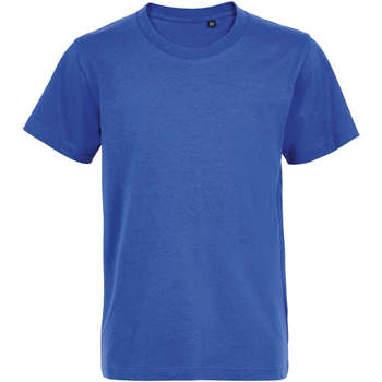 Textiel Kinderen T-shirts korte mouwen Sols Camiseta de niño con cuello redondo Blauw