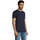 Textiel Heren T-shirts korte mouwen Sols Martin camiseta de hombre Blauw