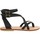 Schoenen Dames Sandalen / Open schoenen Spartiates Phoceennes Paros Cuir Femme Noir Zwart