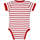 Textiel Kinderen T-shirts korte mouwen Sols Body bebé a rayas Rood