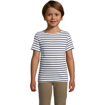 Textiel Kinderen T-shirts korte mouwen Sols Camiseta niño cuello redondo Blauw
