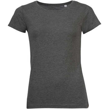 Textiel Dames T-shirts korte mouwen Sols Mixed Women camiseta mujer Grijs