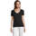 Textiel Dames T-shirts korte mouwen Sols MOTION camiseta de pico mujer Zwart
