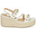 Schoenen Dames Sandalen / Open schoenen Cosmo Paris HOURA Wit / Goud