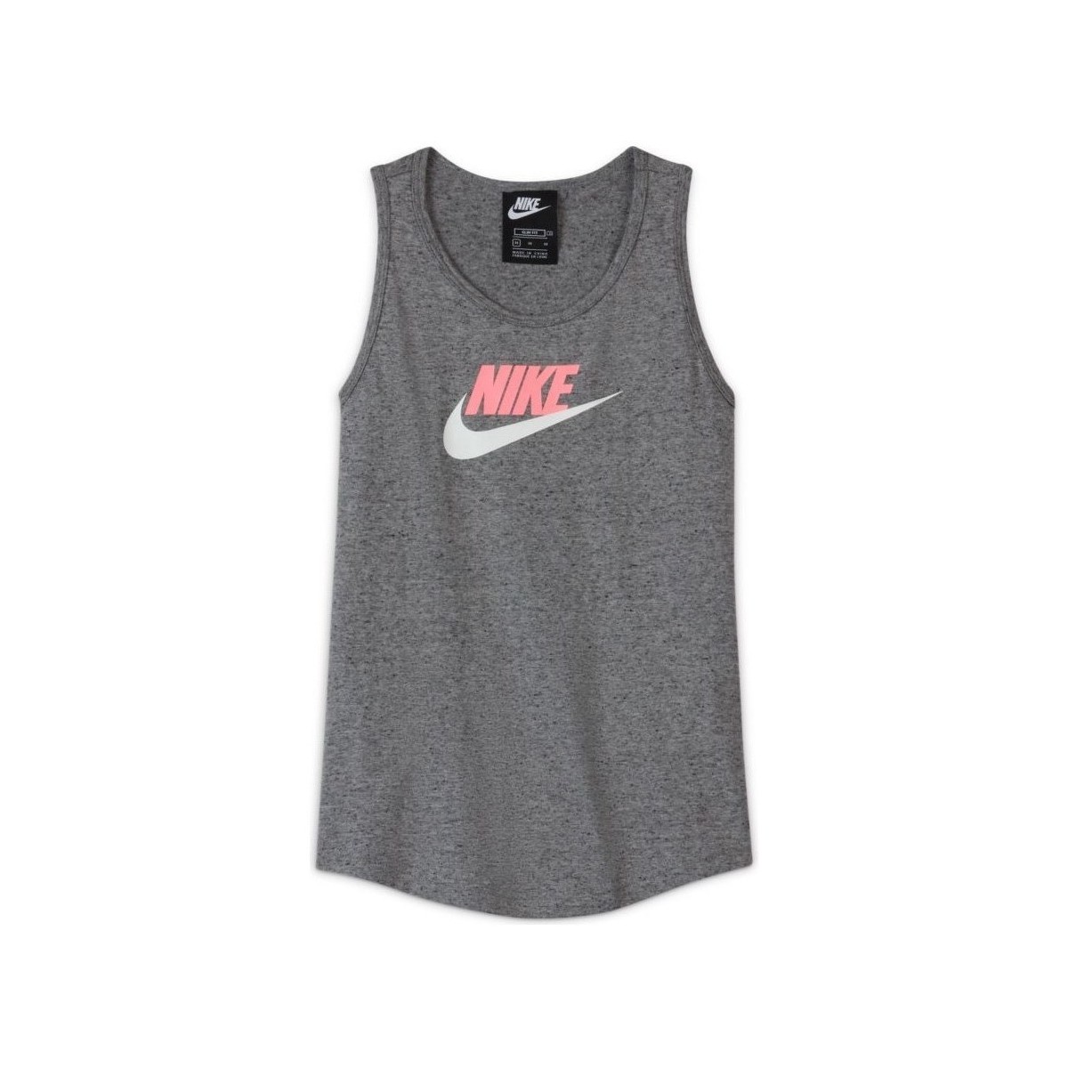 Textiel Meisjes T-shirts korte mouwen Nike Sportswear Grijs