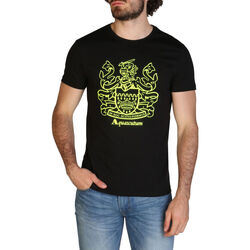 Textiel Heren T-shirts korte mouwen Aquascutum - qmt019m0 Zwart