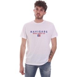 Textiel Heren T-shirts korte mouwen Navigare NV31139 Wit