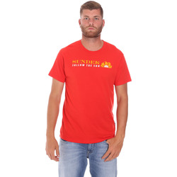 Textiel Heren T-shirts korte mouwen Sundek M049TEJ7800 Rood