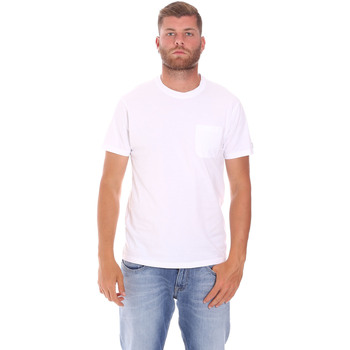 Textiel Heren T-shirts korte mouwen Sundek M050TEJ9300 Wit