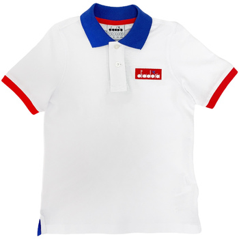 Textiel Kinderen T-shirts & Polo’s Diadora 102175907 Wit
