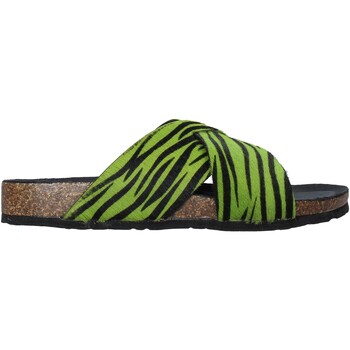 Schoenen Dames Leren slippers Bionatura 10A2118-I-CAVERN Groen