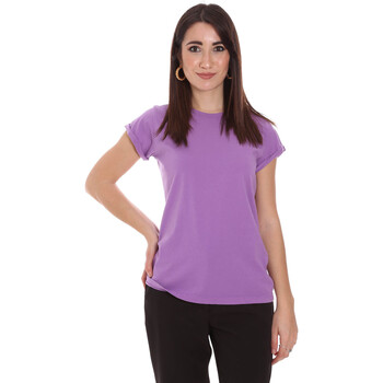 Textiel Dames T-shirts korte mouwen Dixie T924P092 Violet