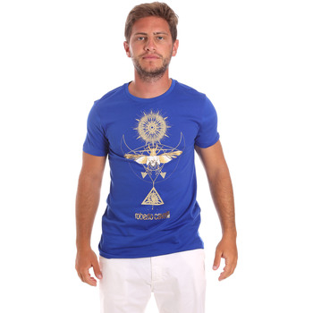 Textiel Heren T-shirts & Polo’s Roberto Cavalli HST65B Blauw